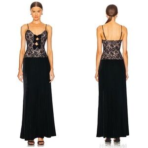 Lovers and Friends Millie Gown in Black